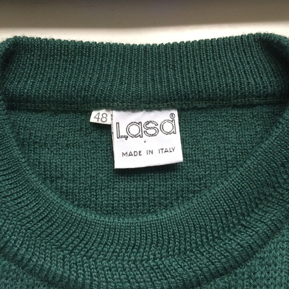LASA Forest Green Wool Blend Sweater - Picture 7 of 8
